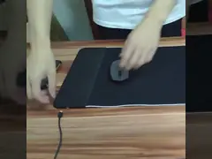 Беспроводная поручая циновка клавиатуры компьютера Не-выскальзывания Mousepad коврика для мыши игры RGB дополнительная большая резиновая низкопробная video