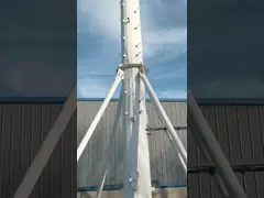 Установка и польза башни связи Монополя простой структуры удобные video