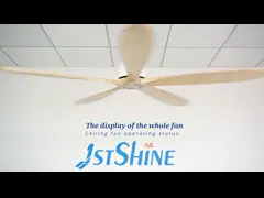 60 медленно двигает деревянный потолочный вентилятор лезвия 5 с мотором DC 5 скоростей video