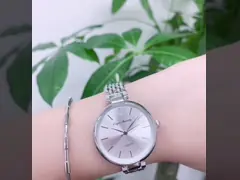 дозора кварца сплава размера 24mm браслет украшения дам логотипа небольшого изготовленный на заказ video