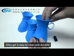 Подгонянный любимец силикона формы поставляет запасенные устойчивые ботинки собаки силикона video