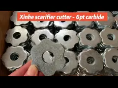 Medium 6 Point Scarifier Tungsten Carbide TCT Cutter On Milling Planer Flooring Equipment