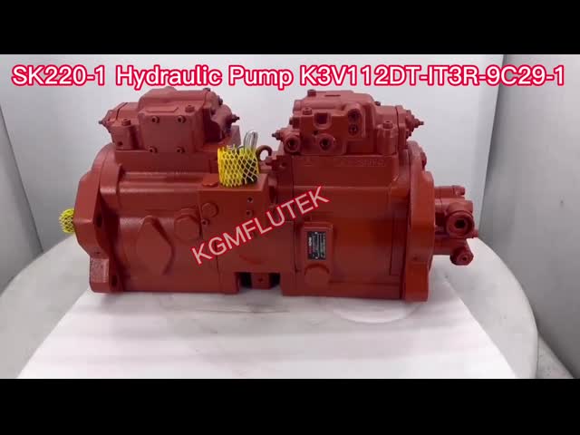 SK220-1 Гидравлический насос K3V112DT-IT3R-9C29-1 Поршневой насос высокого давления видео