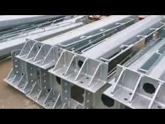 Pylon Electric Transmission Angle Steel Tower Galvanized Poles 110kV Lattice