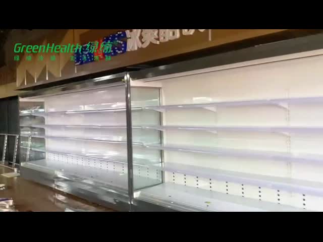 Refrigerador de Multideck/mostra abertos do refrigerador para o supermercado ou o anúncio publicitário