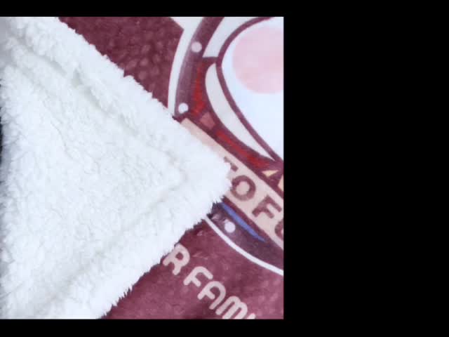 30x40 100% ポリエステル スロー ダブルレイヤー 厚手 シェルパ裏地 フランネルブランケット
