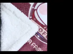 Пушистое печатание персонализировало одеяло ватки 2 Плы волокна 75С100км одеяла фланели микро- video