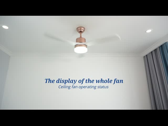 High RPM Large Airflow Plastic Indoor Ceiling Fan With Reversible DC Motor