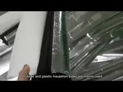 B1 изолировало резиновые трубы кондиционирования воздуха трубы изоляции пены 2000mm video