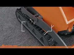 Полностью гидравлическая небольшая отслеживаемая собственная личность Dumper нагружая отслеживаемую нагрузку Dumper 500kg video