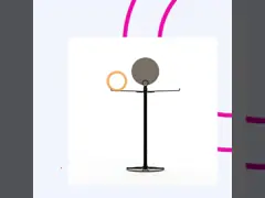 4 слоя закручивая стеллаж для выставки товаров ПОПА с 5 ногами низкопробными video