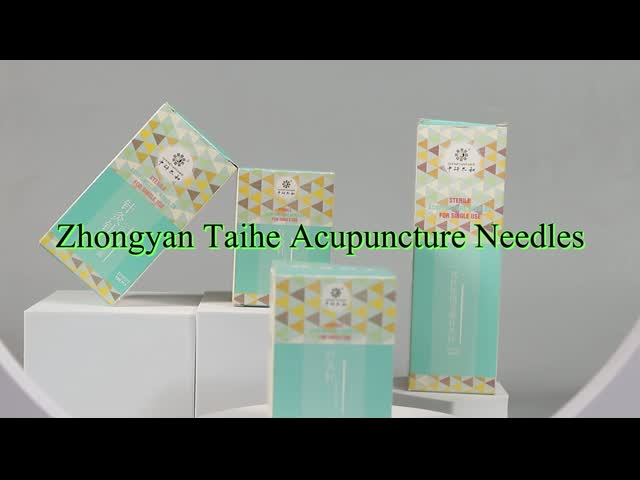 500pcs Zhongyan Taihe Acupuncture Needles Disposable Sterile Copper Handle Acupuncture Needle With Tube