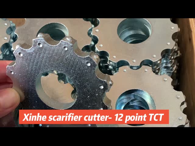 12 Teeth Edges TCT Cutters Zinc Silver Finish With Carbide Steel Body Material