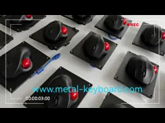 Мышь трекбола смолы + пластмассы + металла материальная промышленная с трекболом смолы 39ММ video