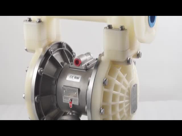 2 Inch Plastic PTFE Pneumatic Diaphragm Pump For Chemical Solvent Industry