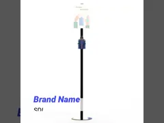 Стойка пола металла распределителя 120км дезинфицирующего средства руки мыла с держателем знака video