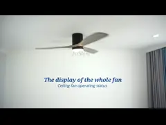 Малошумный потолочный вентилятор держателя заподлицо космоса сбережений 35В декоративный с светом СИД video