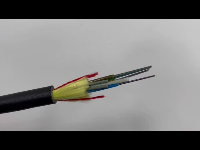 頭上式の単一の二重ジャケットの多中心の ADSS の光ファイバ ケーブル 80m