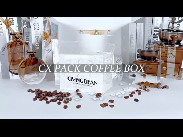 Custom White Paper Corrugated Cardboard Packing Boxes Coffee Sachet Packaging Box