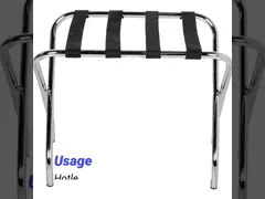 Выставочная витрина гостиницы случая багажа металла Chrome складывая трубчатая video