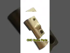 Части точности изготовления Китая подгоняли крепко анодированную латунную проверку качества части CNC филируя профессиональную video