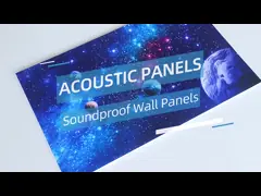 Искусство HD печатая акустическое искусство стены ткани обшивает панелями для комнаты прожития офиса video