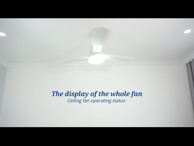 High RPM Large Airflow Plastic Indoor Ceiling Fan Reversible DC Motor
