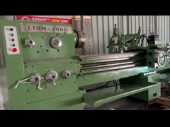 Ручной прочный вертикальный CNC обрабатывает YUCY6150 на токарном станке с отверстием шпинделя 52mm video