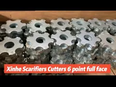 Concrete Scarifier Scabbler Floor Planner Sase Sc10e Sc12e Six Star Tungsten Carbide Milling Cutters