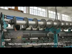 Industrial Warp Weaving Knitting Machine For Aluminum Shade Net Making