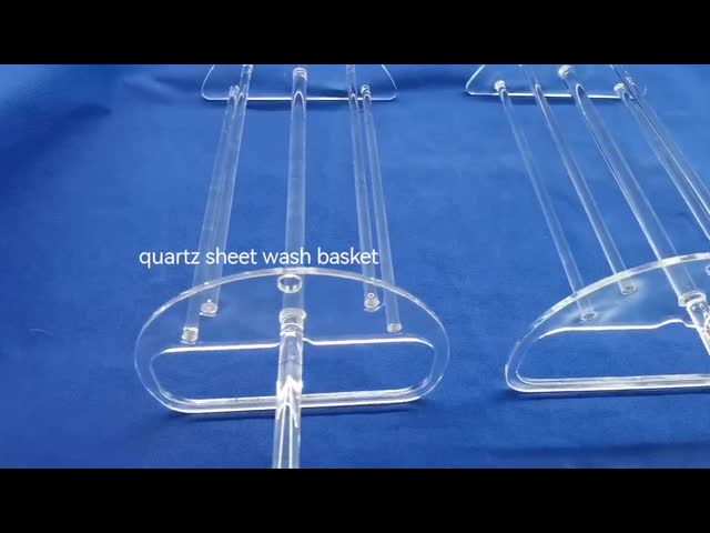 Fused Silica Quartz Science Lab Glassware Glass Boat Wafer Carrier For Furnace