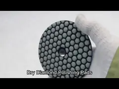 Пусковые площадки CE гибкие сухие полируя на мрамор 100mm гранита video