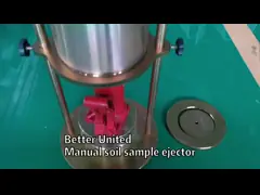 Рука привелась в действие гидравлическое всеобщее оборудование для испытаний почвы штрангпресса образца video