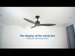 52 Inch 5 Speed Remote Control Decorative Wood Ceiling Fan For Bedroom