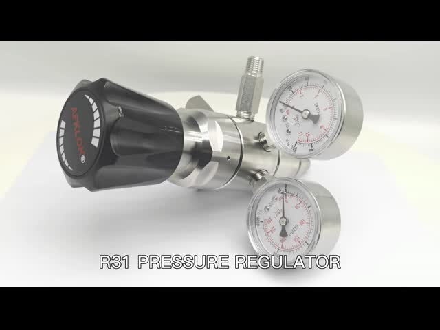 Регулируемый регулятор давления двойного этапа высокого давления с предохранительным клапаном шарикового клапана датчика видео