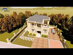 Water Proof Steel Prefab Homes Prefab Light Steel Frame House CE Luxury Villa