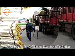 ODM OEM трубы стеклянной ваты термоизоляции составной Superfine video