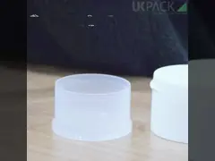 Баночка для крема с откидной крышкой из полипропилена 100 г с магнитной ложкой использует прокладку из алюминиевой фольги для термической герметизации video