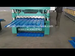 крен рифленого листа 380V формируя крен машины 0.3mm застекленный формируя оборудование video