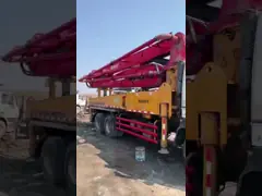 В Sany тяжелая индустрия 2010 37 измеряет тележку конкретного насоса Isuzu подержанную video