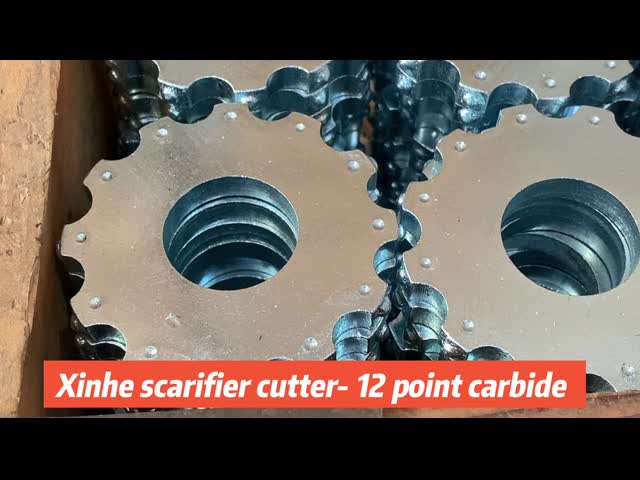 12 Points/Tips TCT Carbide Cutter Scarifier Tool Part Floor Concrete Scarifier