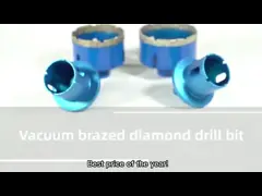 Кафельный мраморный хвостовик треугольника отверстия инструмента пользы бита пустотелого сверла диаманта 50mm сухой video