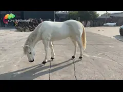 Outdoor Theme Park Artificial Animals Animatronic Horse For Farm