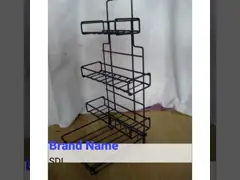 Метал коробка чая/стеллаж для выставки товаров пакетика чая, полка дисплея провода для пакета чая video