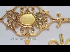 Посветите цветкам поверхностной Адвокатуры золота 5*8mm Windows грузинской декоративным video