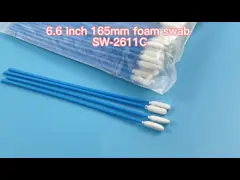 Голубая чистка пены ручки вытирает тампоном тонкоизмельченные порошки ювелирных изделий извлекает video