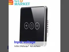 Стена касания панели Кристл стекла умного домашнего переключателя Tuya Wifi света затемнителя умного беспроводная video