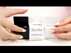 Линия правитель Микробладинг отображения чернил стороны глубокая пре- Марк с пигментами чернил video