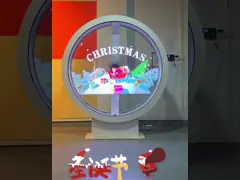 Hologram 3D 65cm рекламируя портативную рекламу Holo показывает 960 карту/Wifi СИД 650x650x55mm TF video