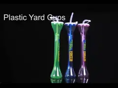 Двор партии пальмы придает форму чашки выпивая бутылка с соломой 0.5L video